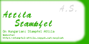 attila stampfel business card